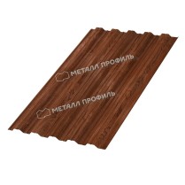 Профнастил кровельный НС-35x1000 ECOSTEEL двусторонний  0.5 Мореный Дуб