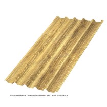 Профнастил стеновой С-44x1000 ECOSTEEL матовый 0.5 ЗолотойДуб